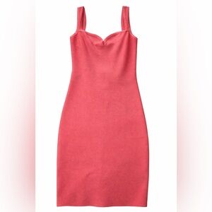 Stunning Marciano by Guess coral bandage midi dress in size XS.